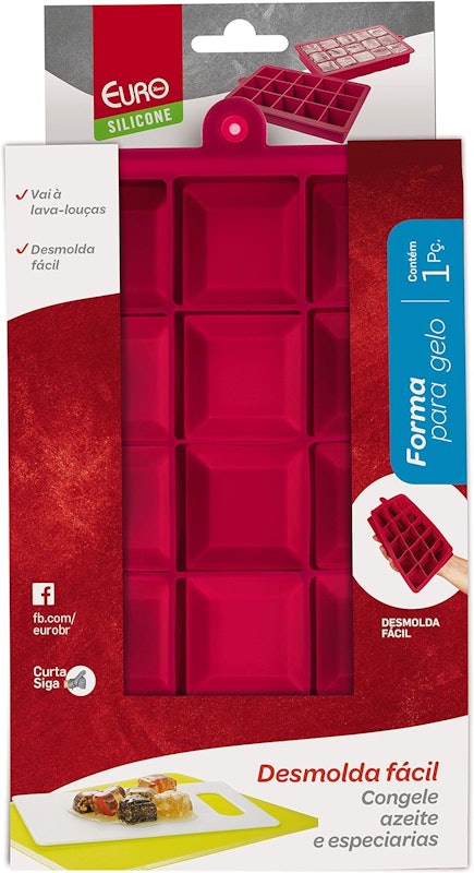 Forma para Gelo de Silicone Euro Home 4