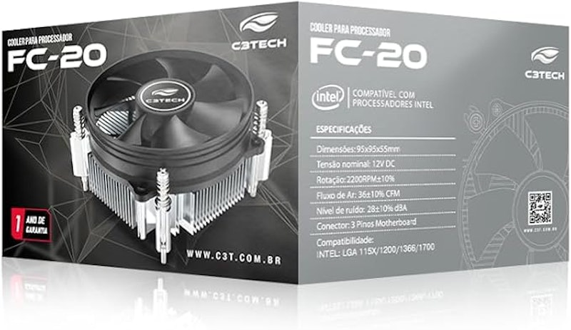 Cooler Fan CPU C3Tech Gaming 5