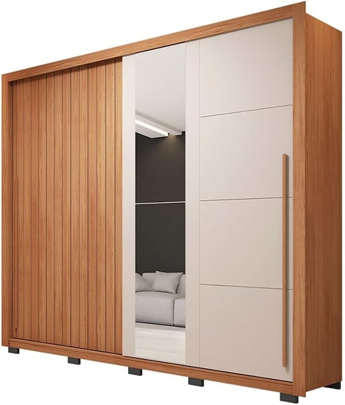 Guarda-Roupa Casal Romanus 2 Portas com Espelho 1