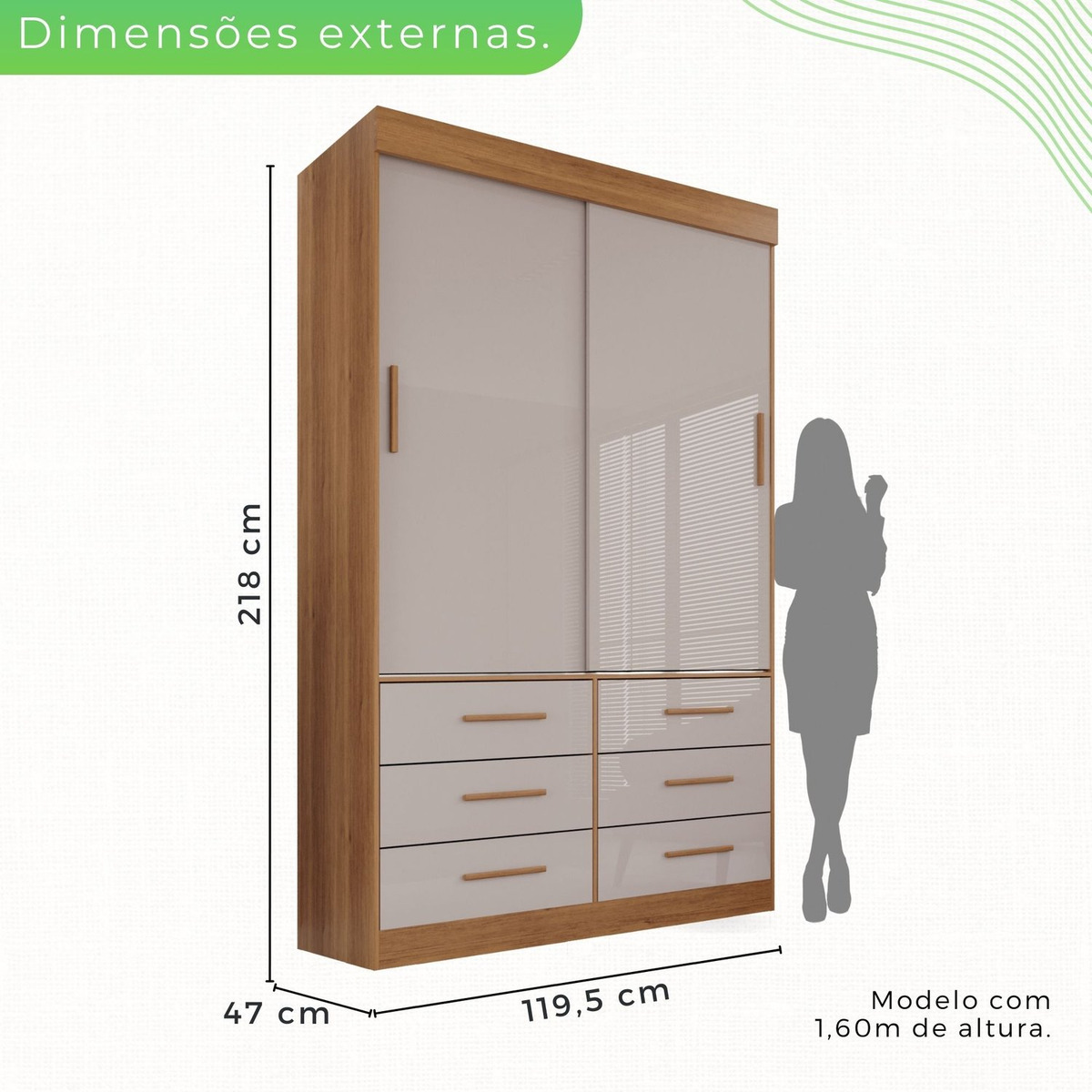 Roupeiro New Star 2 Portas 4