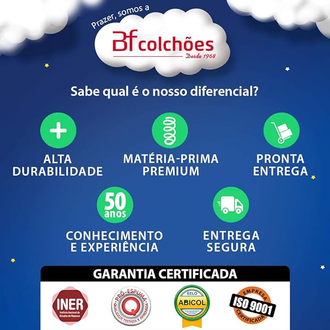 Colchão Queen Ortopédico Espuma 4
