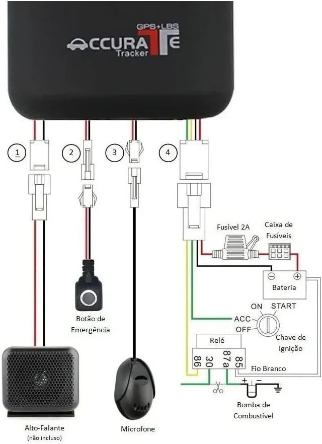 Rastreador para Moto Accurate Tracker GT06 2