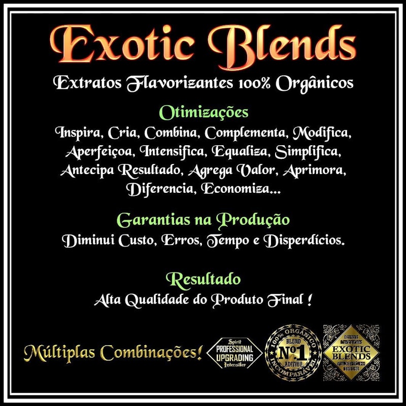 Extratos Botânicos Flavorizantes Gourmet Blends 3