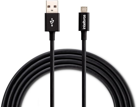 Cabo USB 1,2 m PVC Preto Intelbras EUAB 12PP 1