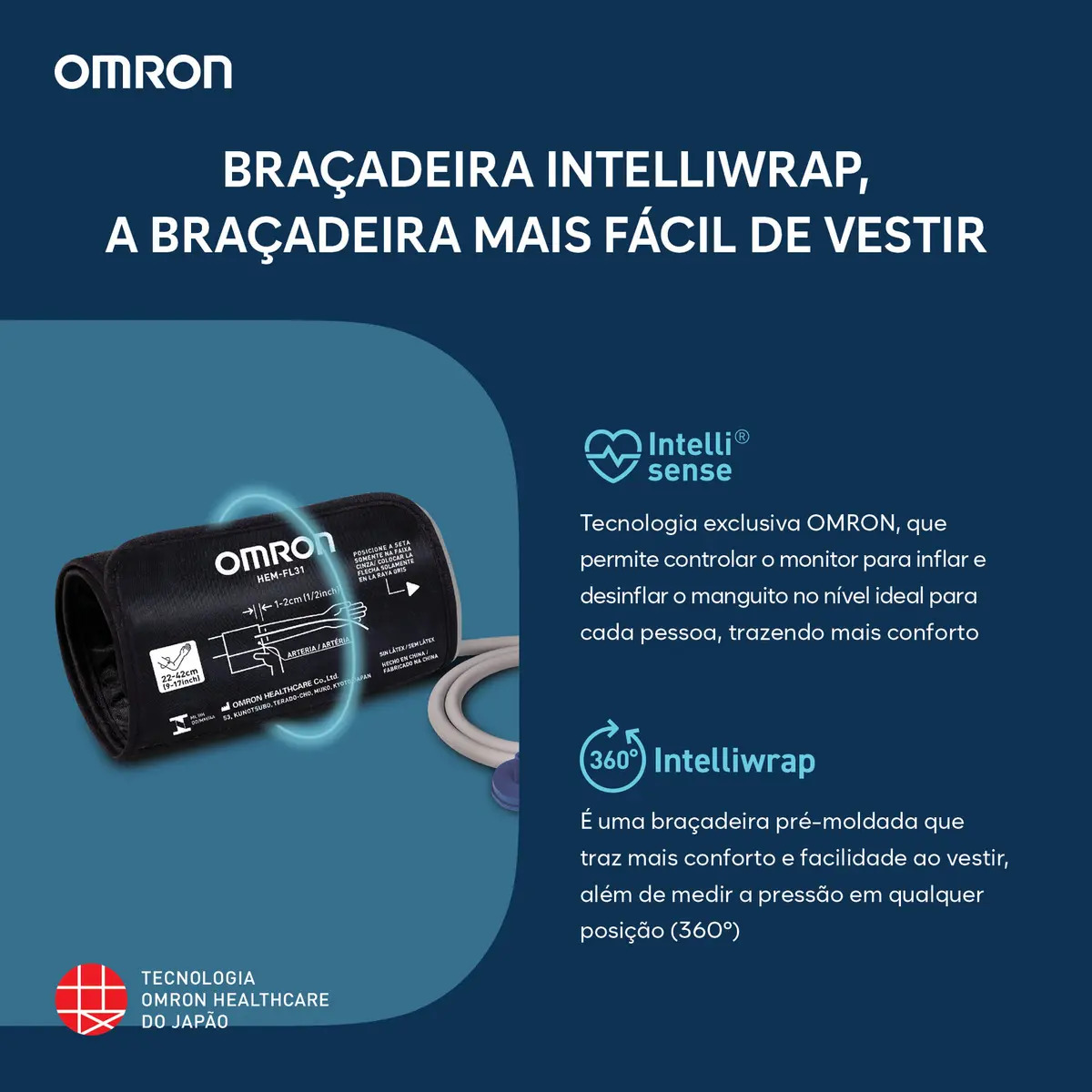 Monitor de Pressão Arterial de Braço com Bluetooth Omron HEM-7156T 4