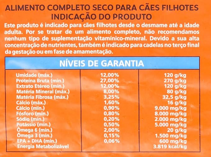 Ração GoldeN Fórmula Cães Filhotes Carne & Arroz 4