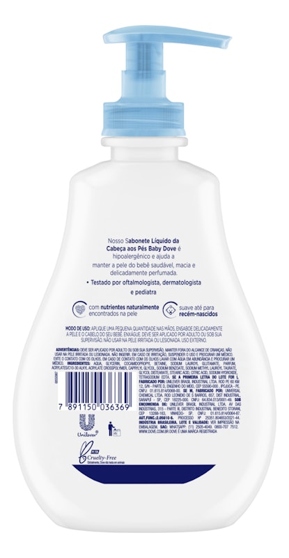 Sabonete Líquido Baby Dove Hidratação Enriquecida 3