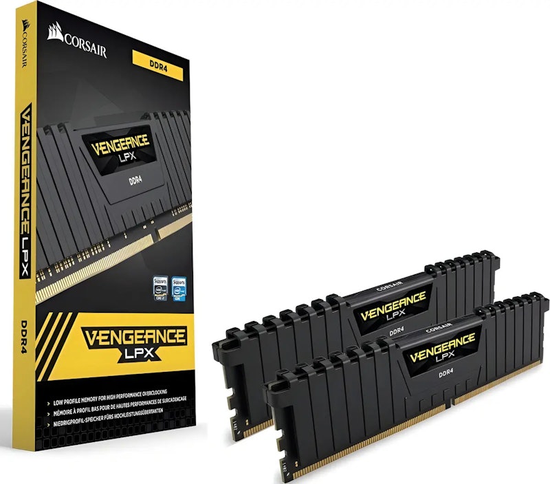 Kit de Memória C16 DDR4 DRAM 3200 MHz 32 GB (2 x 16 GB) VENGEANCE LPX 4
