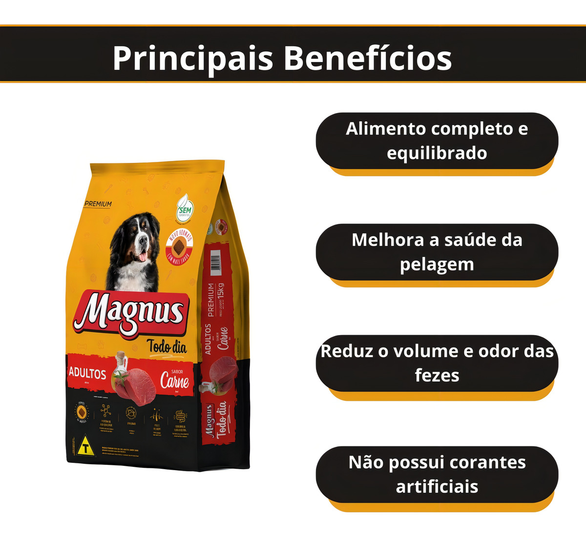 Alimento Magnus Premium Todo Dia Cães Adultos  2