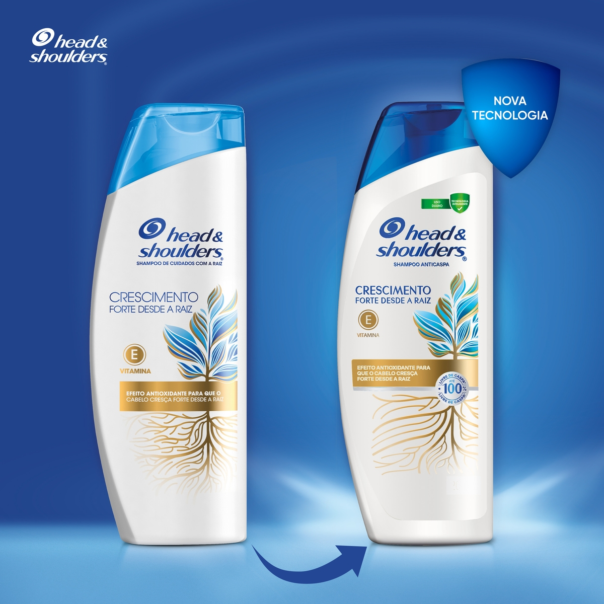 Shampoo Anticaspa Crescimento Desde a Raiz Vitamina E  4