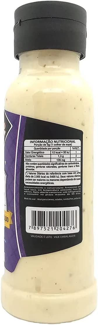 Molho de Alho Cremoso Sabor Bacon Defumado 2