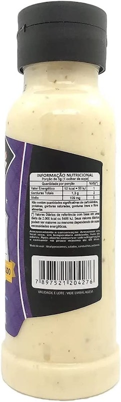 Molho de Alho Cremoso Sabor Bacon Defumado 2