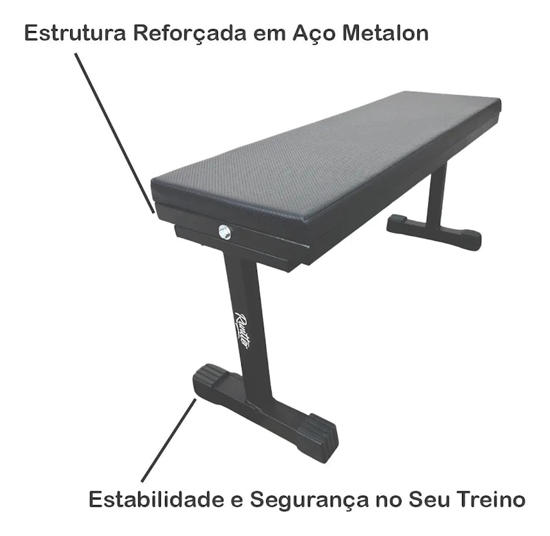 Banco Musculação Supino Reto 90 cm Runtter 3