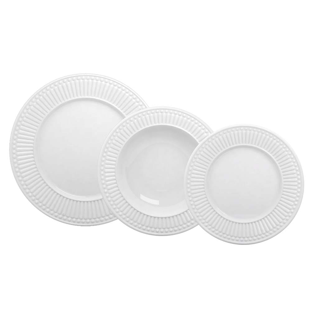 Aparelho de Jantar 30 Peças Roma Branco 2