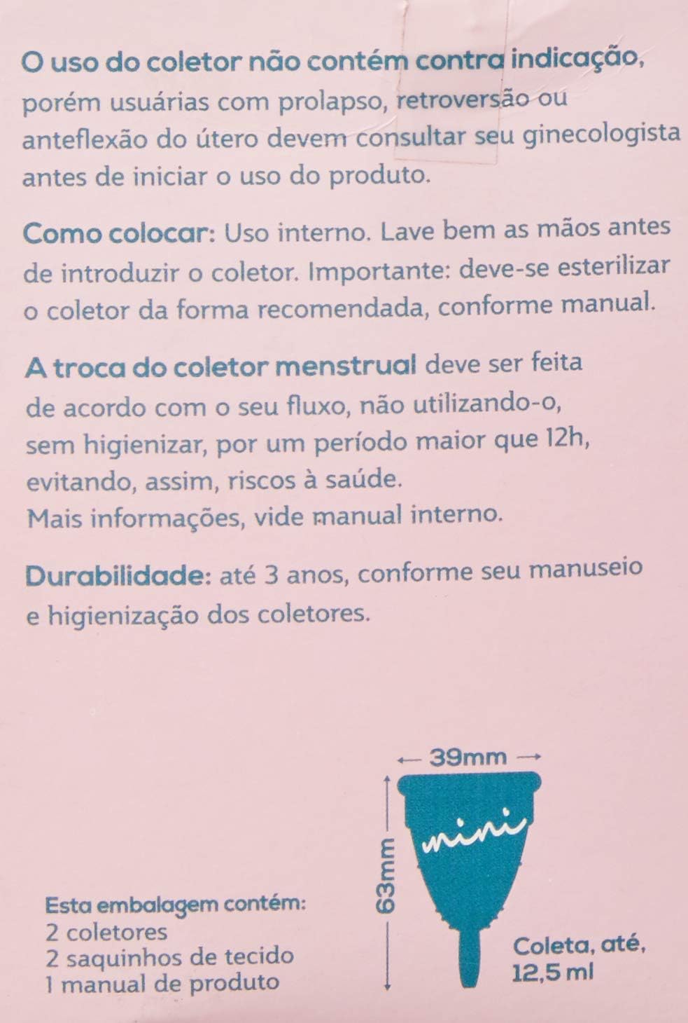 Mini Coletor Menstrual Fleurity 2