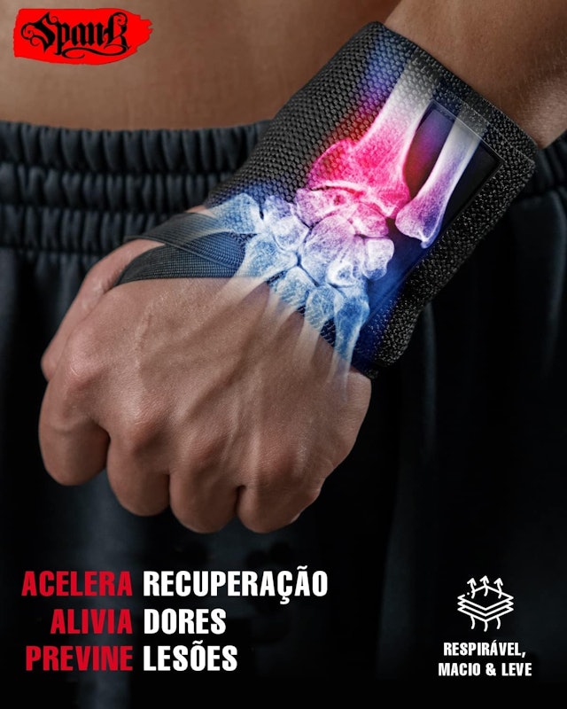 Munhequeira Elástica Alta Compressão Alta Performance 5