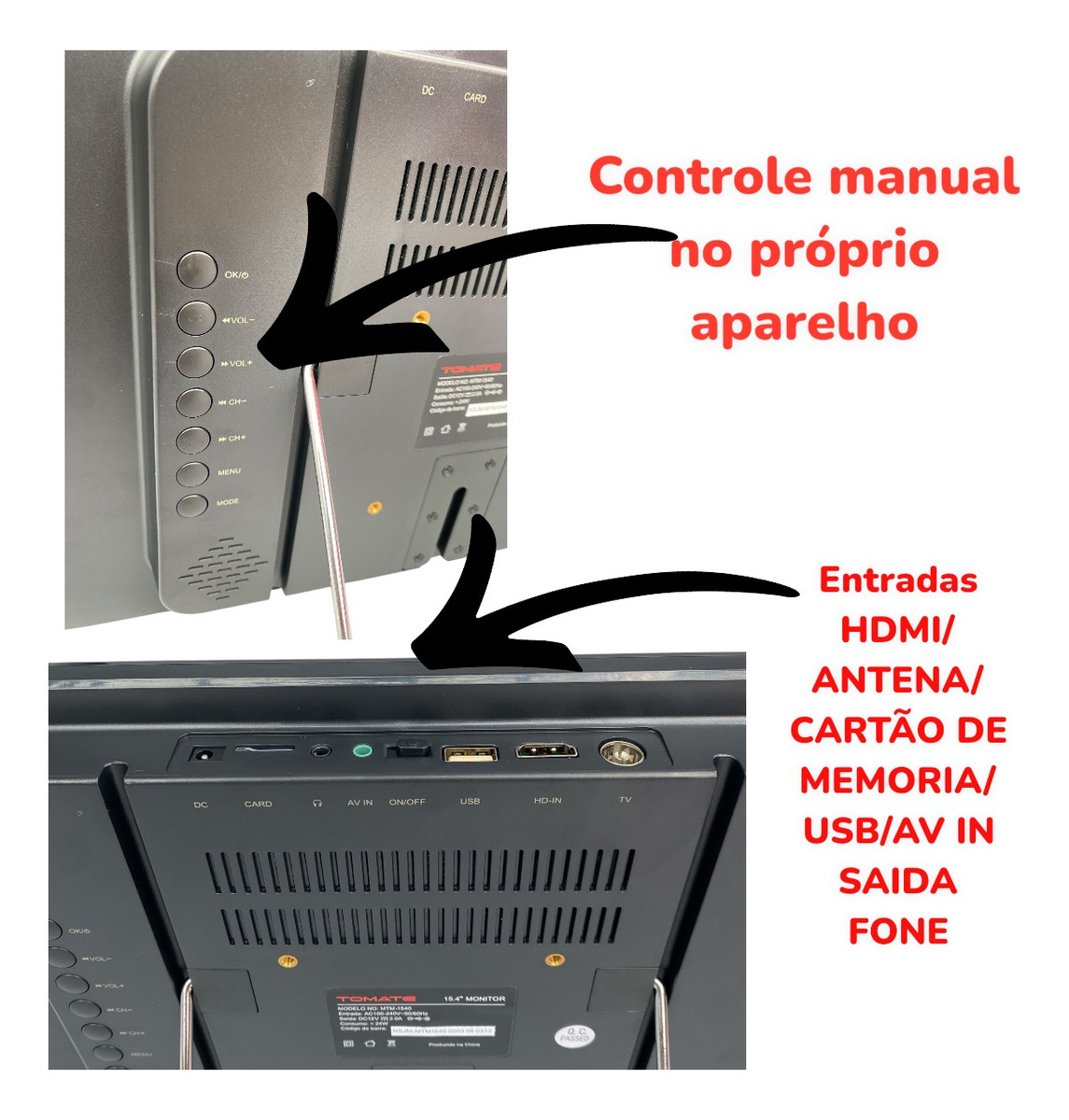 Monitor de LED 15,4" Portátil  3