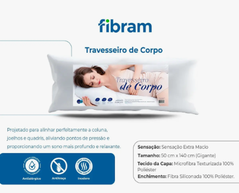 Travesseiro de Corpo Fibram 5