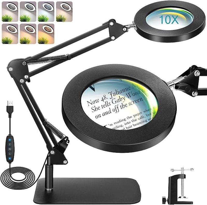 Lupa de Mesa com LED 10x 1