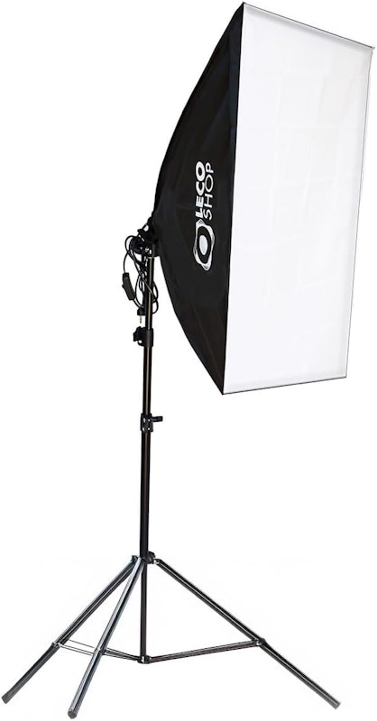 Kit Soft Box 50 x 70 com Lâmpada LED Estúdio Luz Contínua Leco Shop 1