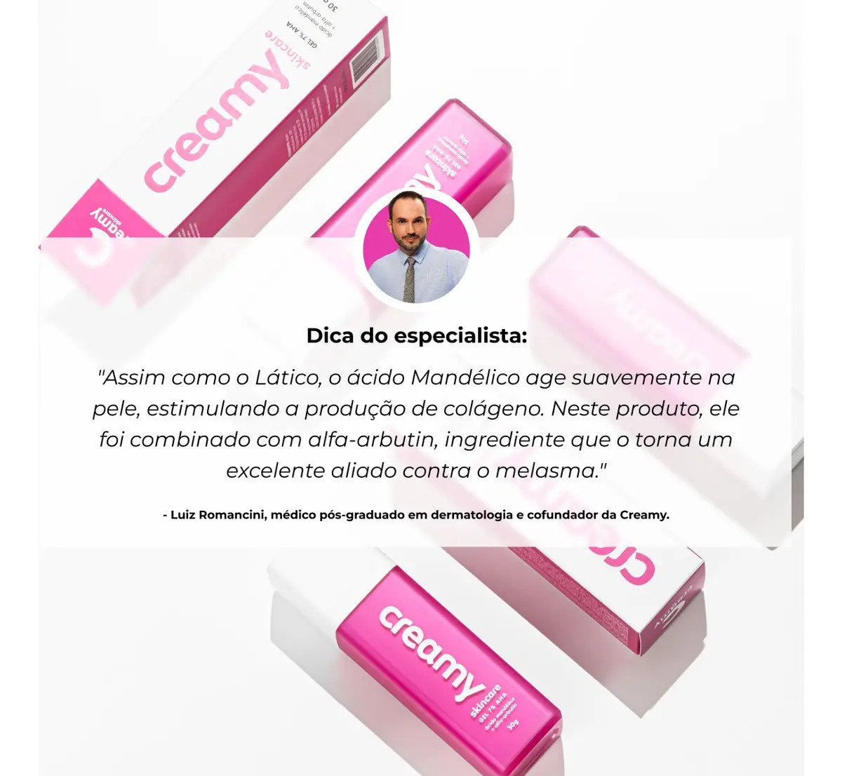 Gel Clareador Antiacne - Ácido Mandélico 3
