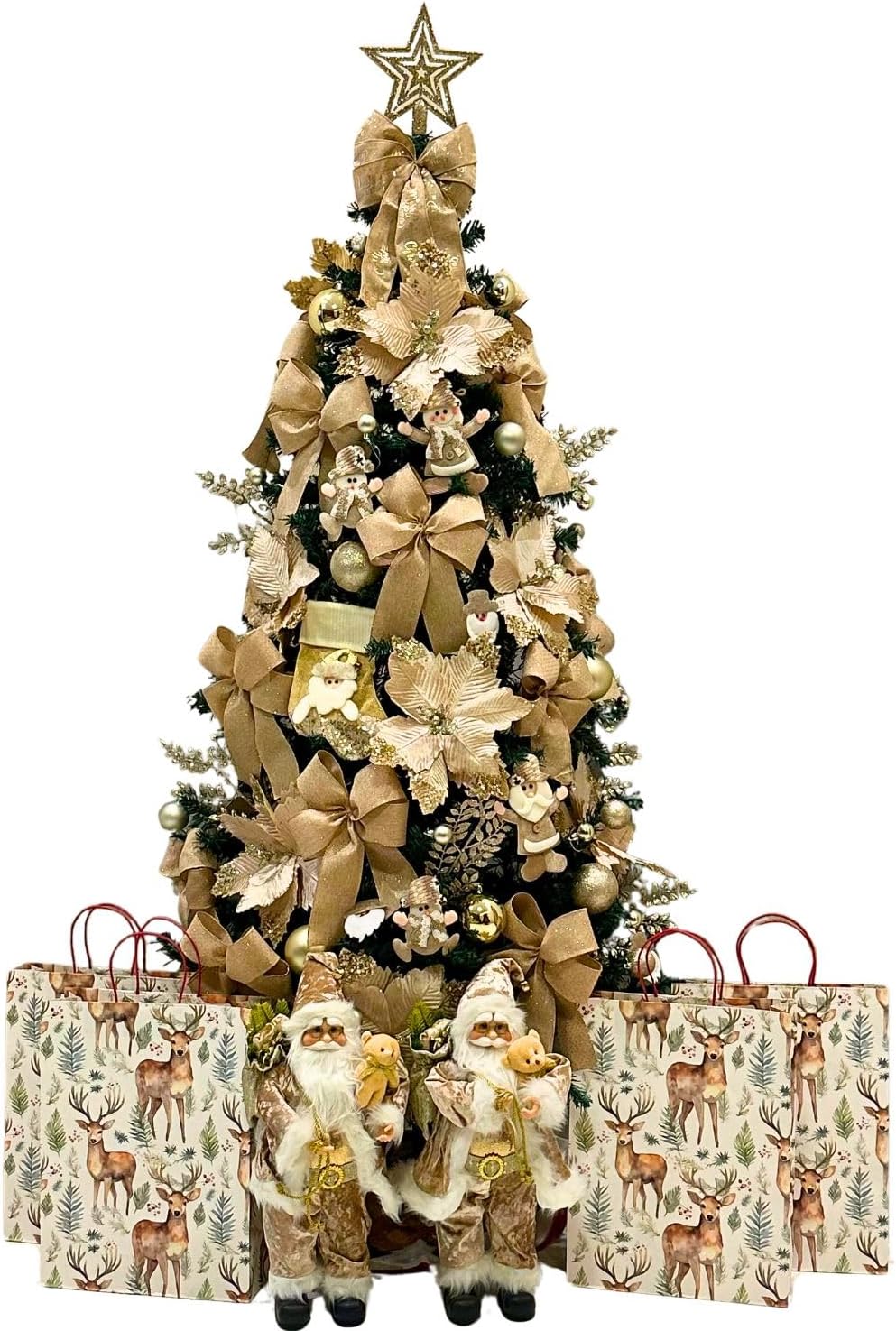 Árvore de Natal Completa Enfeites Pisca LED 1,80 m 600 Galhos 1