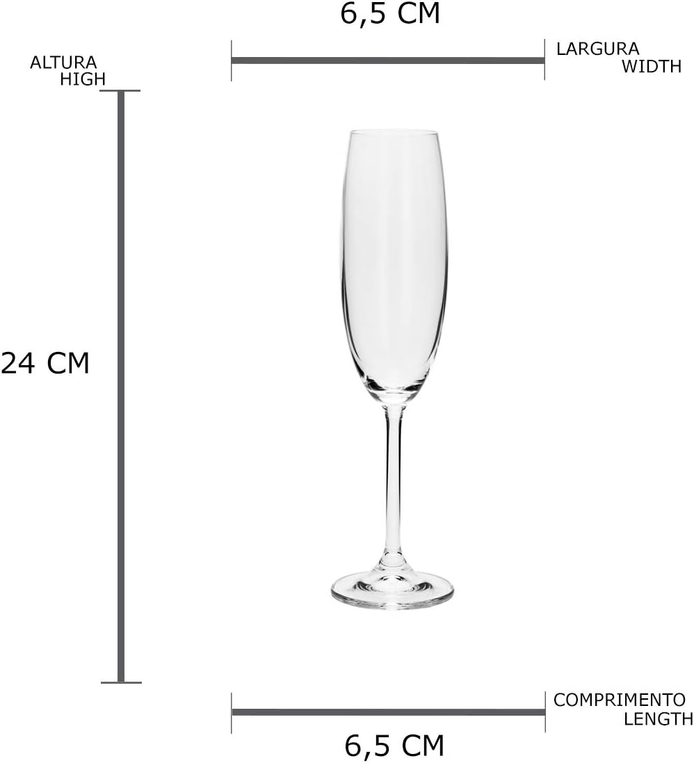Jogo 6 Taças de Champagne Gastro/Colibri 4