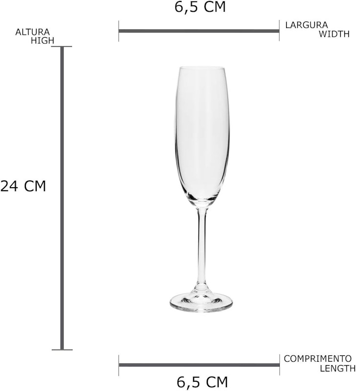 Jogo 6 Taças de Champagne Gastro/Colibri 4