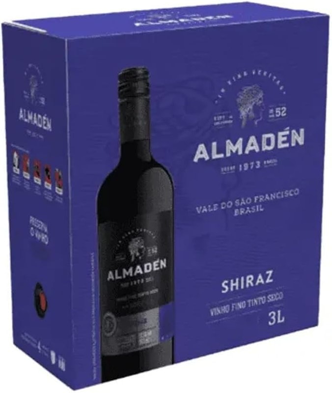 Vinho Almadén Shiraz Bag-in-Box 3 L 1