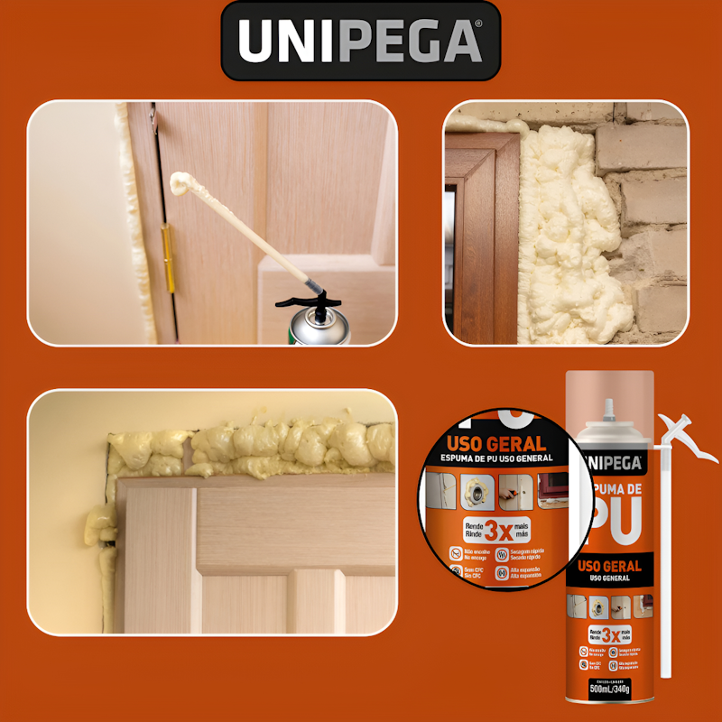 Espuma Expansiva de PU Uso Geral 500 ml 340 g 2