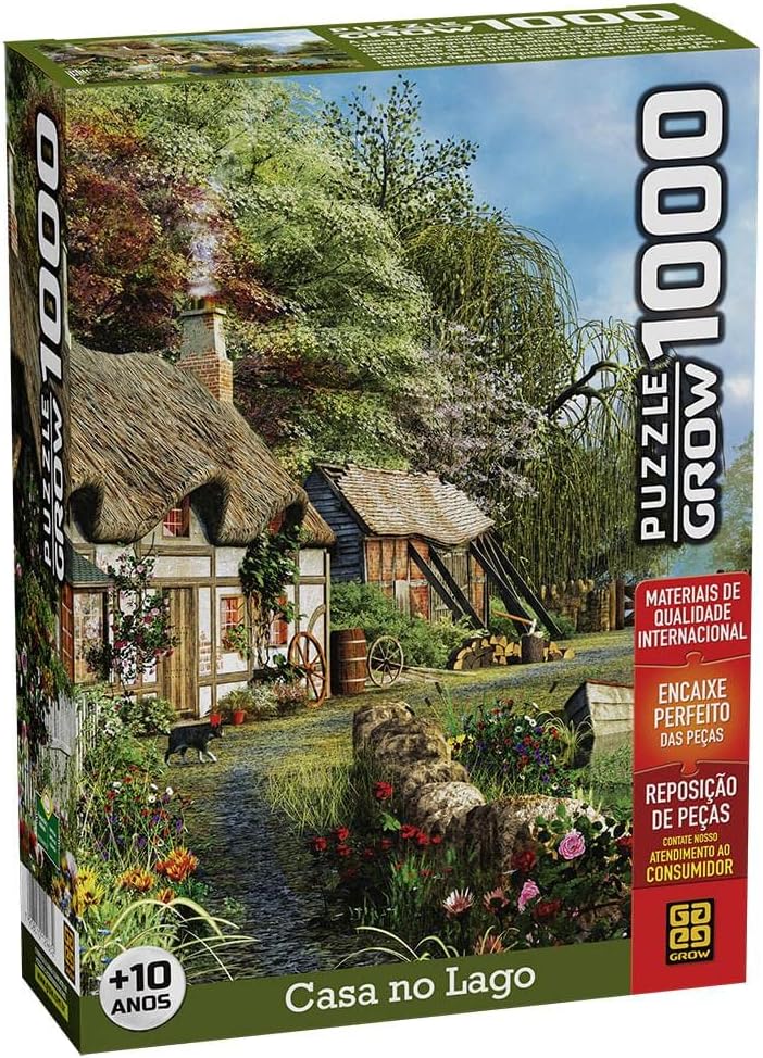 Quebra-Cabeça 1000 Peças Casa no Lago 1