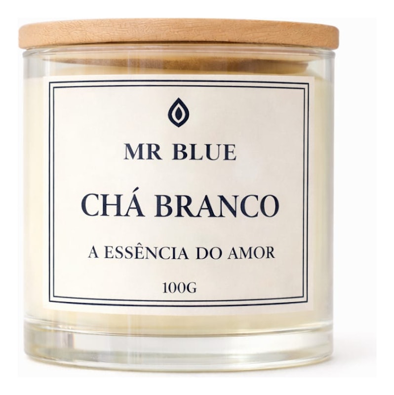 Vela Aromática MR Blue Chá branco 1