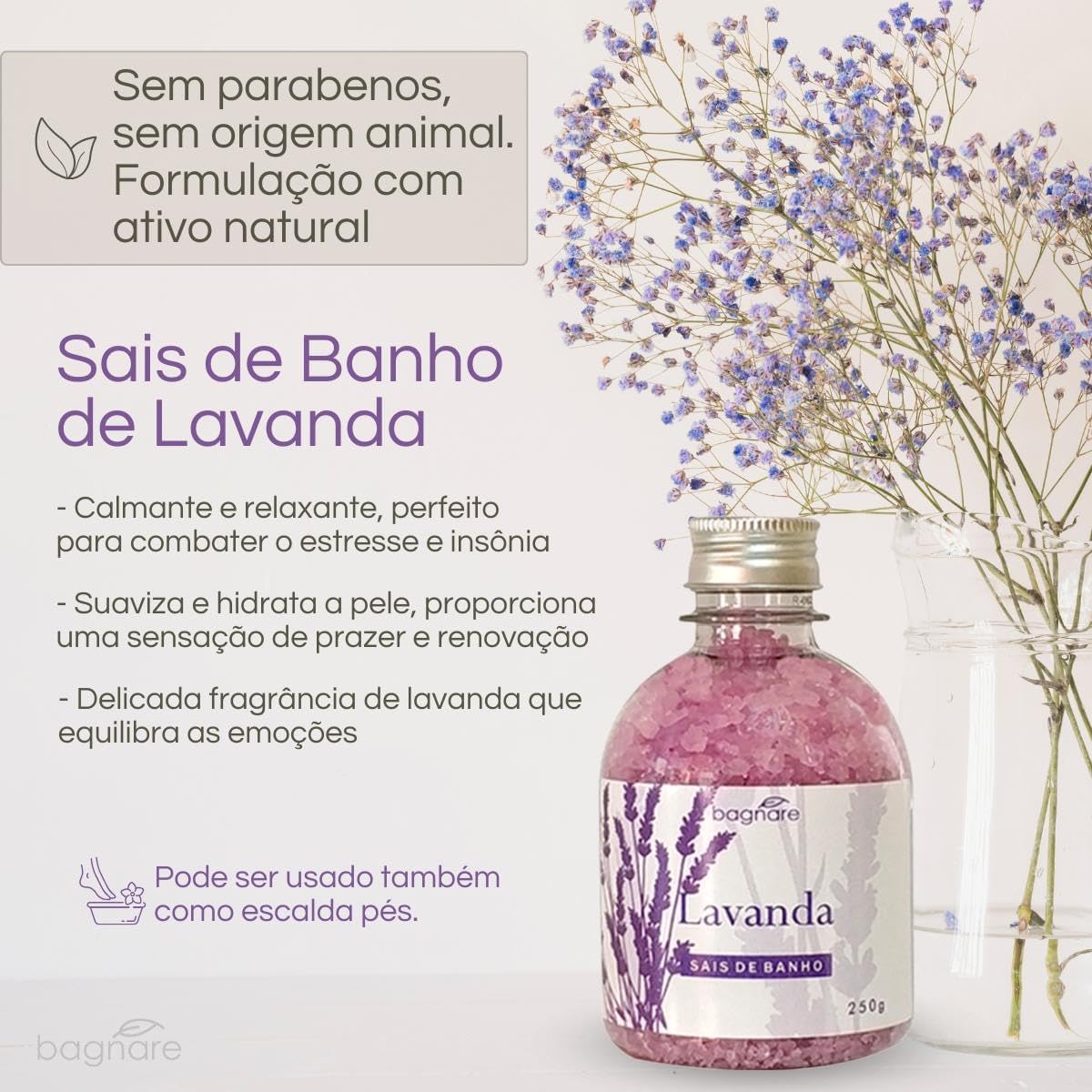 Sais de Banho Banheira Espumante Hidromassagem SPA Lavanda 4