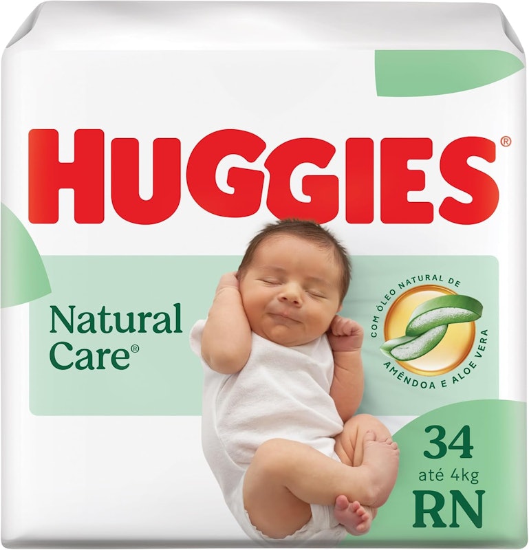Huggies Fralda Descartável Premium Natural Care 1