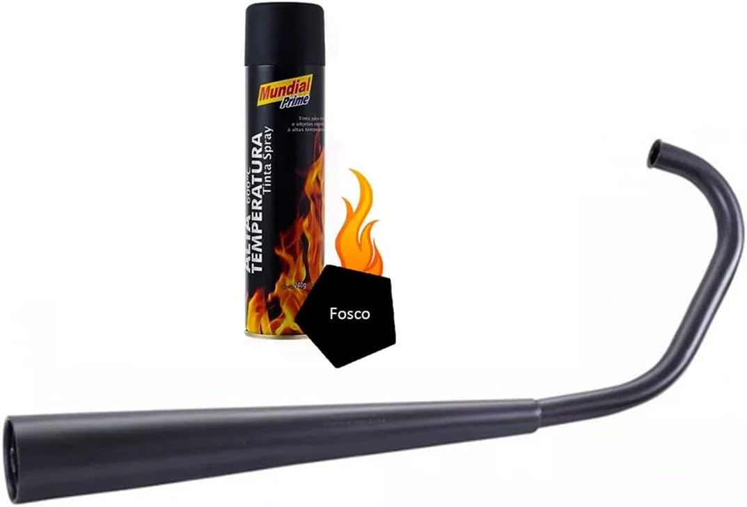 Tinta Spray Alta Temperatura Preto Fosco 5