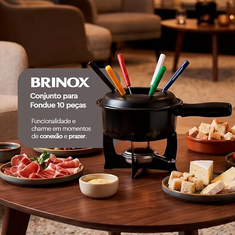 Conjunto para Fondue Brinox Fondues 10 Peças 3