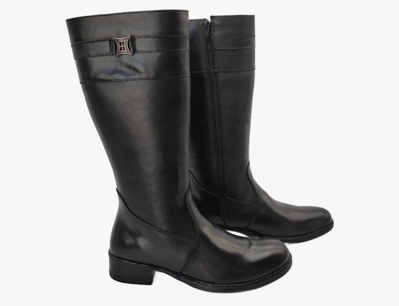 Bota Feminina Montaria Preto Cano Longo 4