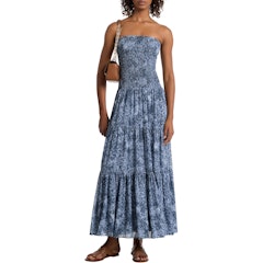 Vestido Floral com Babados