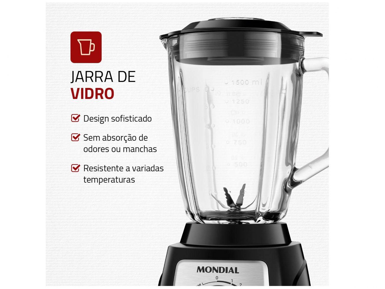 Liquidificador Turbo Glass Jarra de Vidro 3