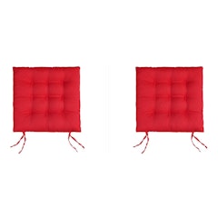 Kit 2 Almofadas Assento Cadeira Futton Quadrada