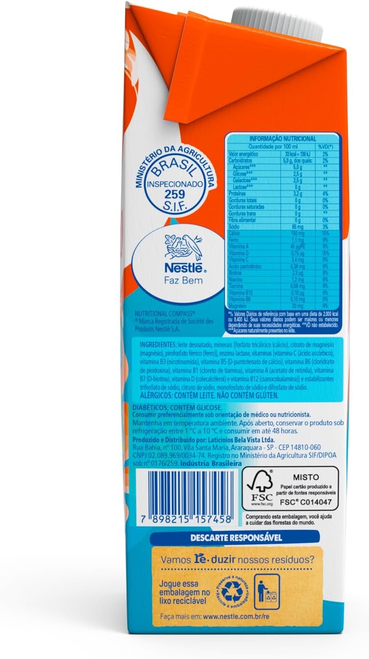 Leite Molico Desnatado Zero Lactose 2