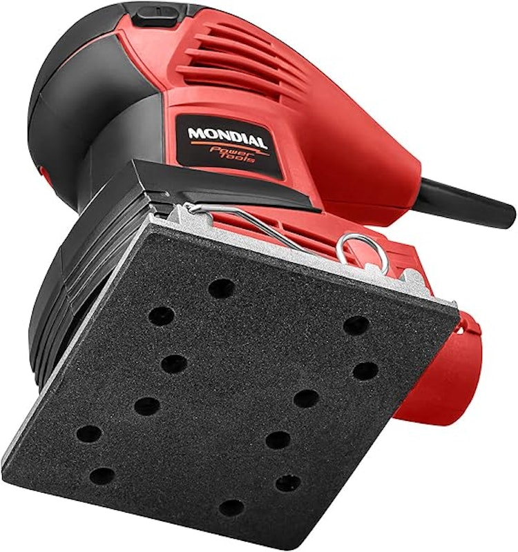 Lixadeira Orbital de 1/4 de Lixa Mondial Vermelho 250 W 2