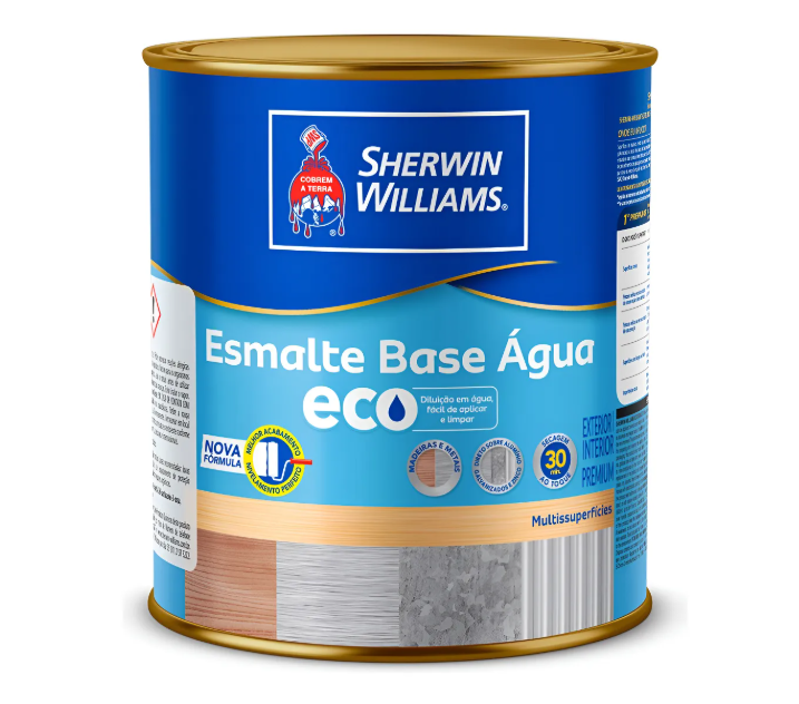 Esmalte Eco Base de Água Sherwin Williams 900 ml Branco 1