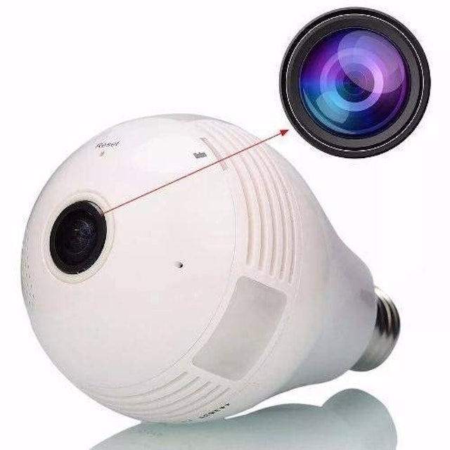 Câmera Espiã Lâmpada Visão 360 WI-Fi V380 Foto 1
