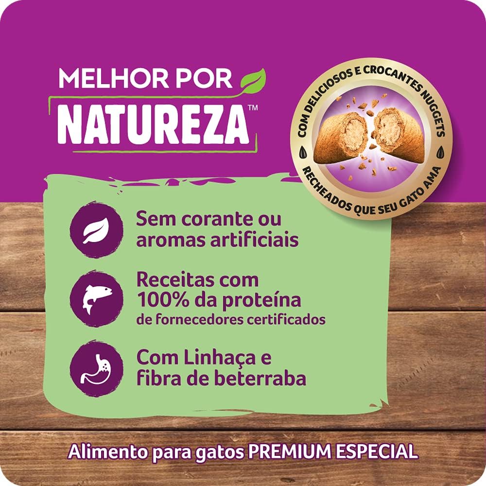 Ração Seca para Gatos Adultos Whiskas® Melhor por Natureza 4