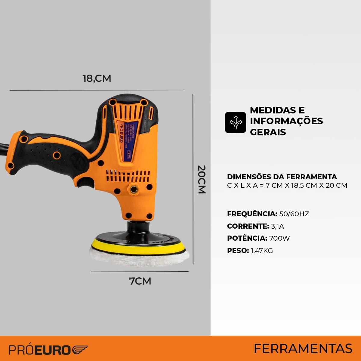 Politriz e Lixadeira Automotiva com 6 Velocidades 2