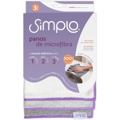 Panos de Microfibra Multiúso 3 Peças