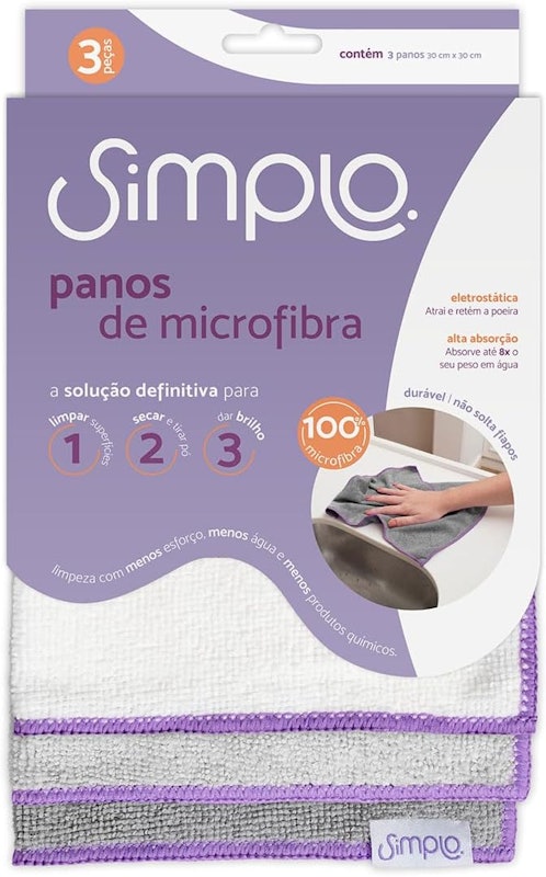 Panos de Microfibra Multiúso 3 Peças 1