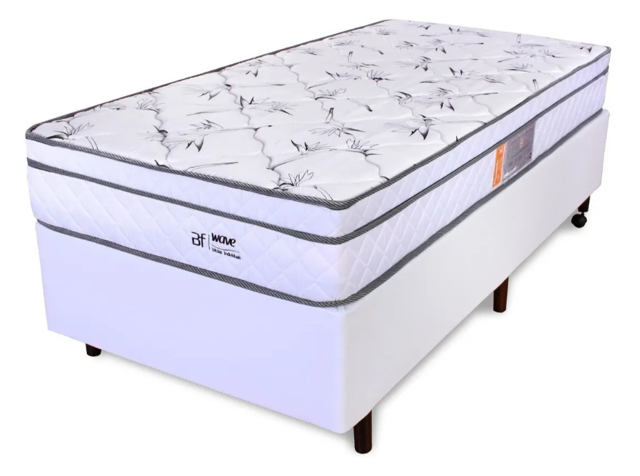 Cama Box Colchão Solteiro Molas Ensacadas Pillow 1
