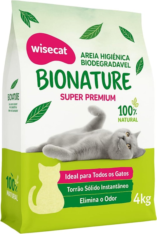 Areia Higiênica para Gatos Biodegradável Wisecat 1